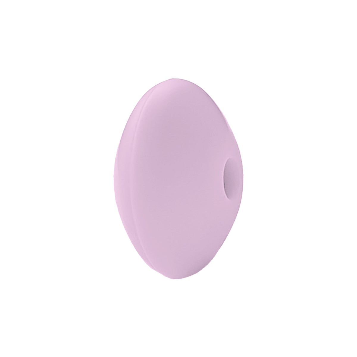 perlina schiacciata separatore 12x7mm in silicone alimentare Rosa Lilla