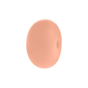 perlina schiacciata separatore 14x8mm in silicone alimentare Salmone