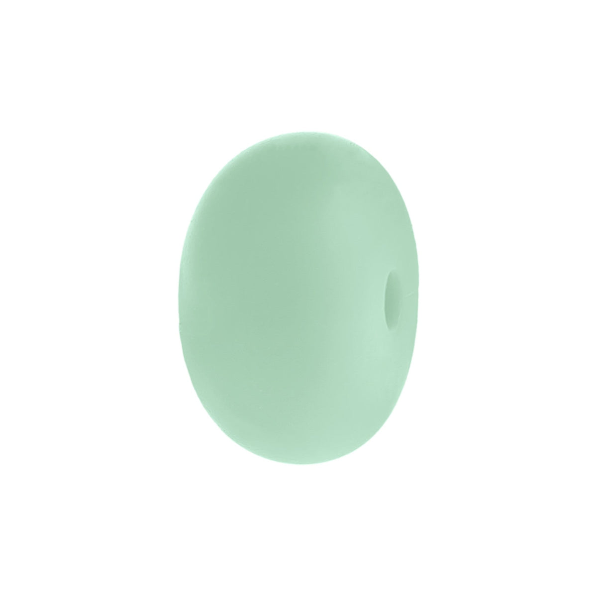 perlina schiacciata separatore 14x8mm in silicone alimentare Tiffany