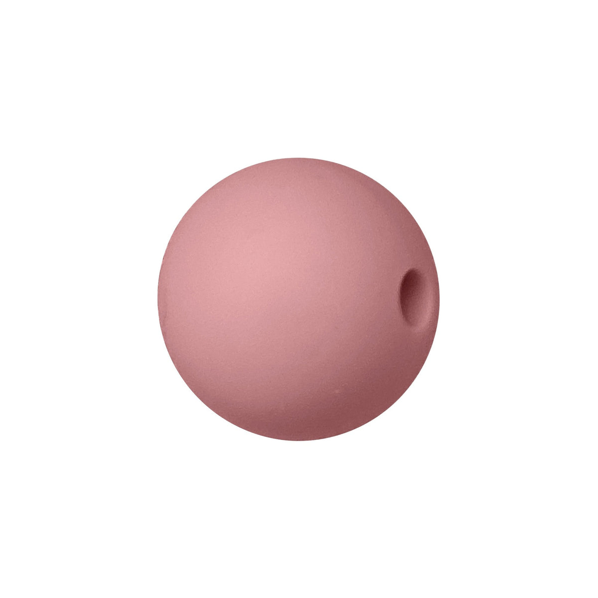 sfera in silicone alimentare lilla da 9 mm per collane e accessori dentizione Rosa Antico