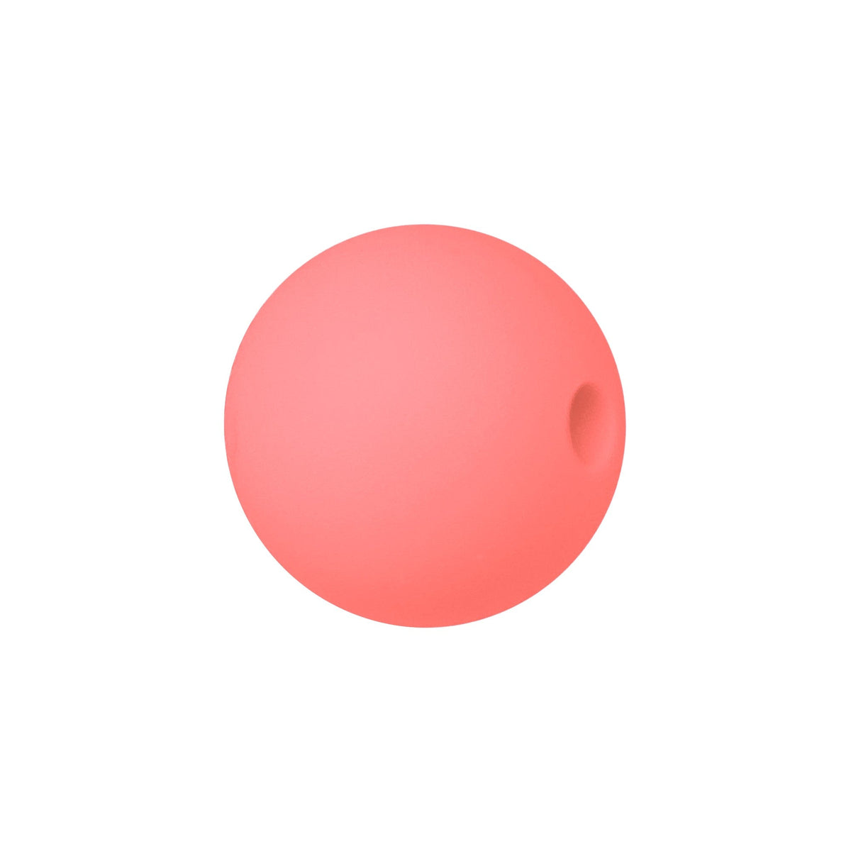 sfera in silicone alimentare lilla da 9 mm per collane e accessori dentizione Salmone