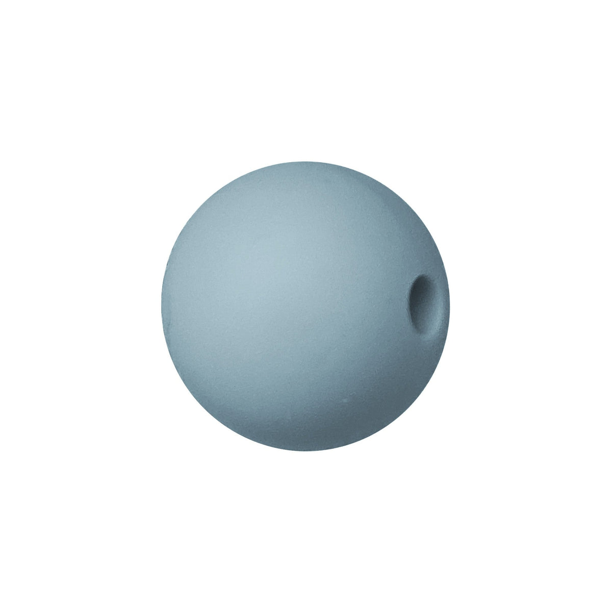 sfera in silicone alimentare lilla da 9 mm per collane e accessori dentizione Grigio medio