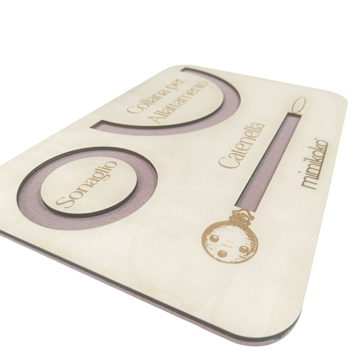 Base in legno per creare catenelle dentizione, sonagli e collane allattamento