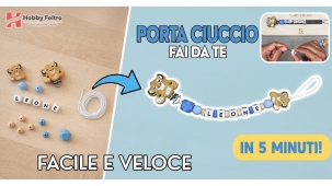 Come creare un portaciuccio per dentizione con clip – Tutorial passo dopo passo